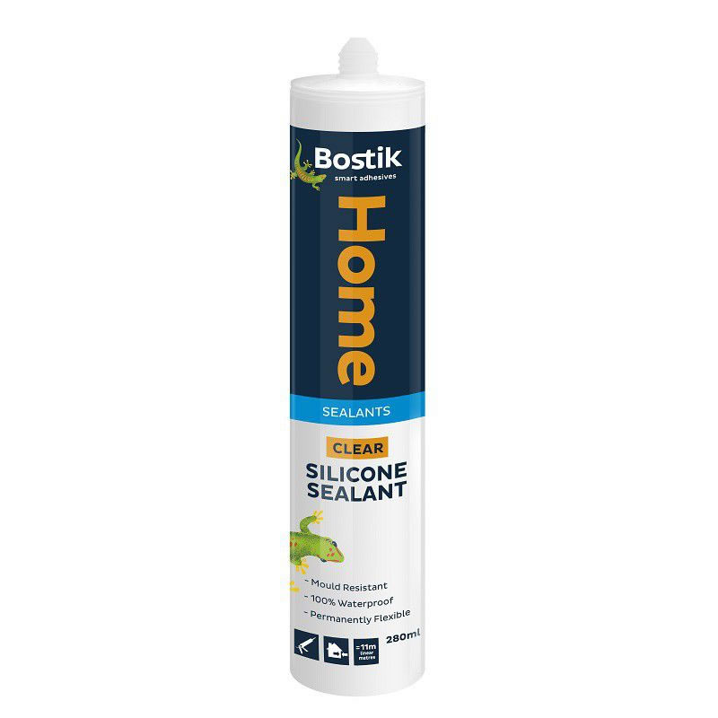 SEALANT - BOSTIK SILICONE HOME 280ML CLEAR